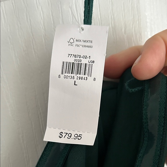 GAP Dark Green Maxi dress NWT - Picture 4 of 11